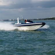 Tiger Rib, 1 x Marine Diesel 450hp + MSA-SXR surface drive (England)