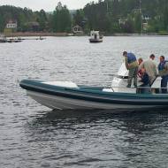 Powered by GM-MarineDiesel 'HUMMER series'. Sweden.